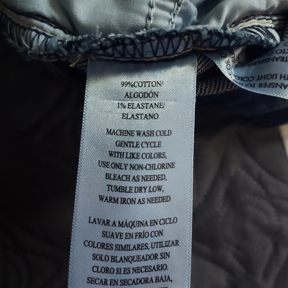 Calvin Klein Dark Blue Jean Shorts - Picture 3 of 4